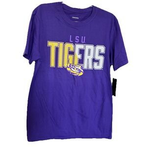 LSU Tigers Short Sleeve T-shirt Unisex Sz Medium Licensed Cotton Football Sports